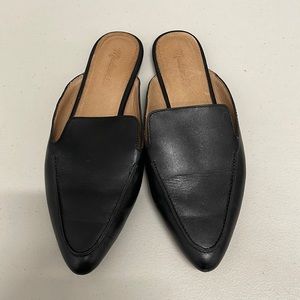 Madewell pointed flats Black 10 Gemma Mule